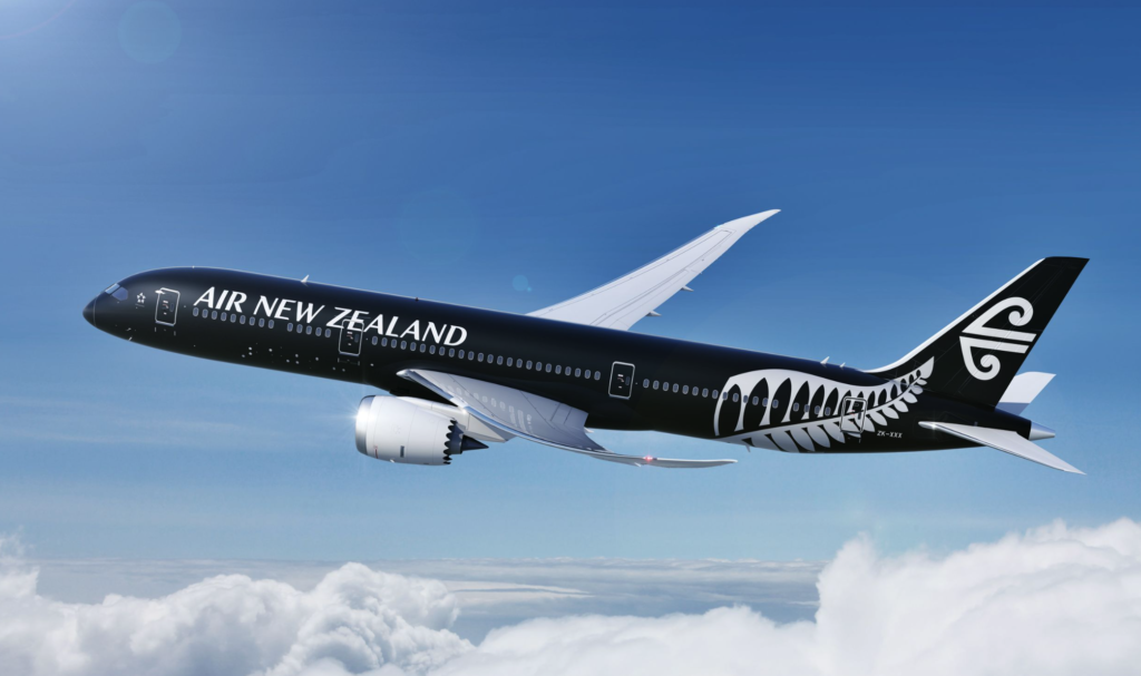 Air New Zealand Blan airplane